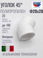 Уголок   ПП 45*  Ф20 х 20   ViEiR  (500/50шт)