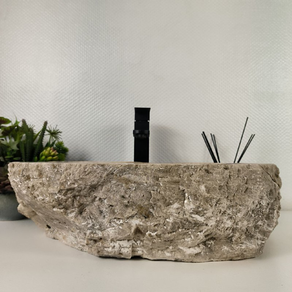 Каменная раковина из оникса Erozy Grey EO-60676  55*34*15