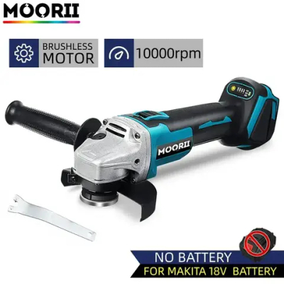 Угловая шлифовальная машина аккумуляторная бесщеточная 125 мм, 8500 об. мин УШМ