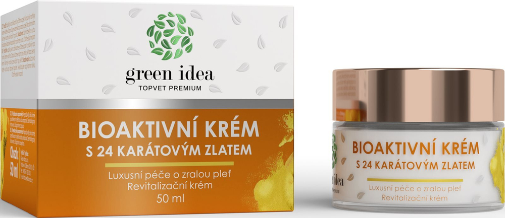 Green Idea  Bioactive cream with 24 carat gold - роскошный уход за зрелой кожей /   50  ml  / GTIN 8595643605610