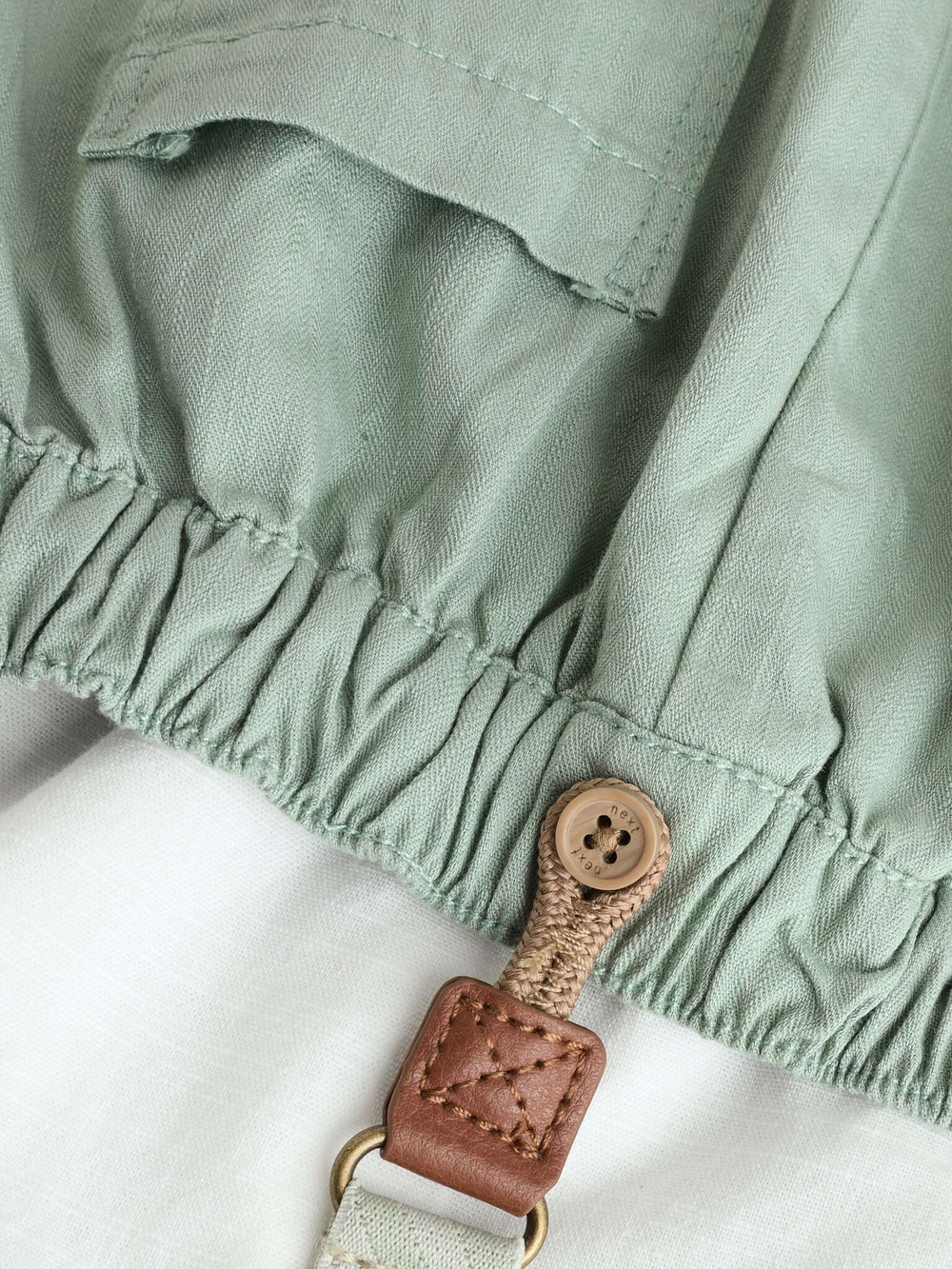 Рубашка и брюки в комплекте для мальчиков Next AR6-785, Белый, Зеленый