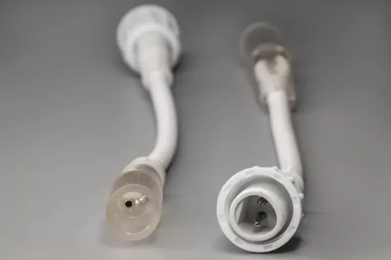 Переходник нить-дюралайт, белый, Teamprof (TPF-EC2-015-S-DL-W)