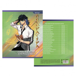 Тетрадь предметная 36л. А5 "Литература" со справочным материалом, скрепка, мелованный картон (стандарт), блок офсет, Alingar "Anime boys"