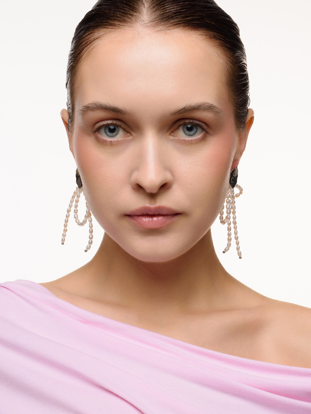 Серьги "Glide bow" Silver