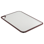 Доска разделочная из пшеничного волокна homi, 44х30 см, светло-серая с темно-сливовым кантом