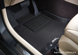 Коврики салона TPR Mercedes-Benz W218 CLS-Class 2012-2018 Sotra 3D Kagu с бортиком черные. Арт. ST 75-00011