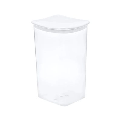 Емкость для сыпучих продуктов квадратная 1,9л, Белый