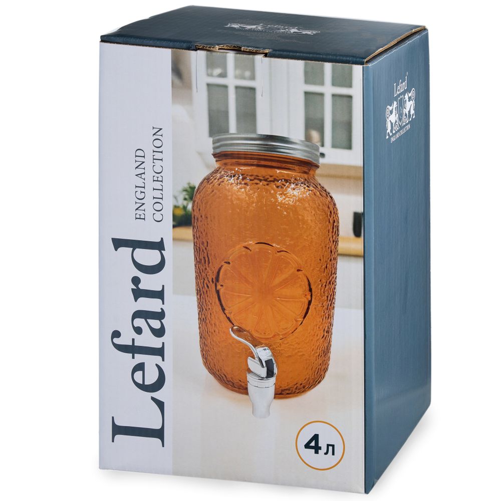 ДИСПЕНСЕР ДЛЯ НАПИТКОВ "ORANGE", 16*26 СМ, 4 Л