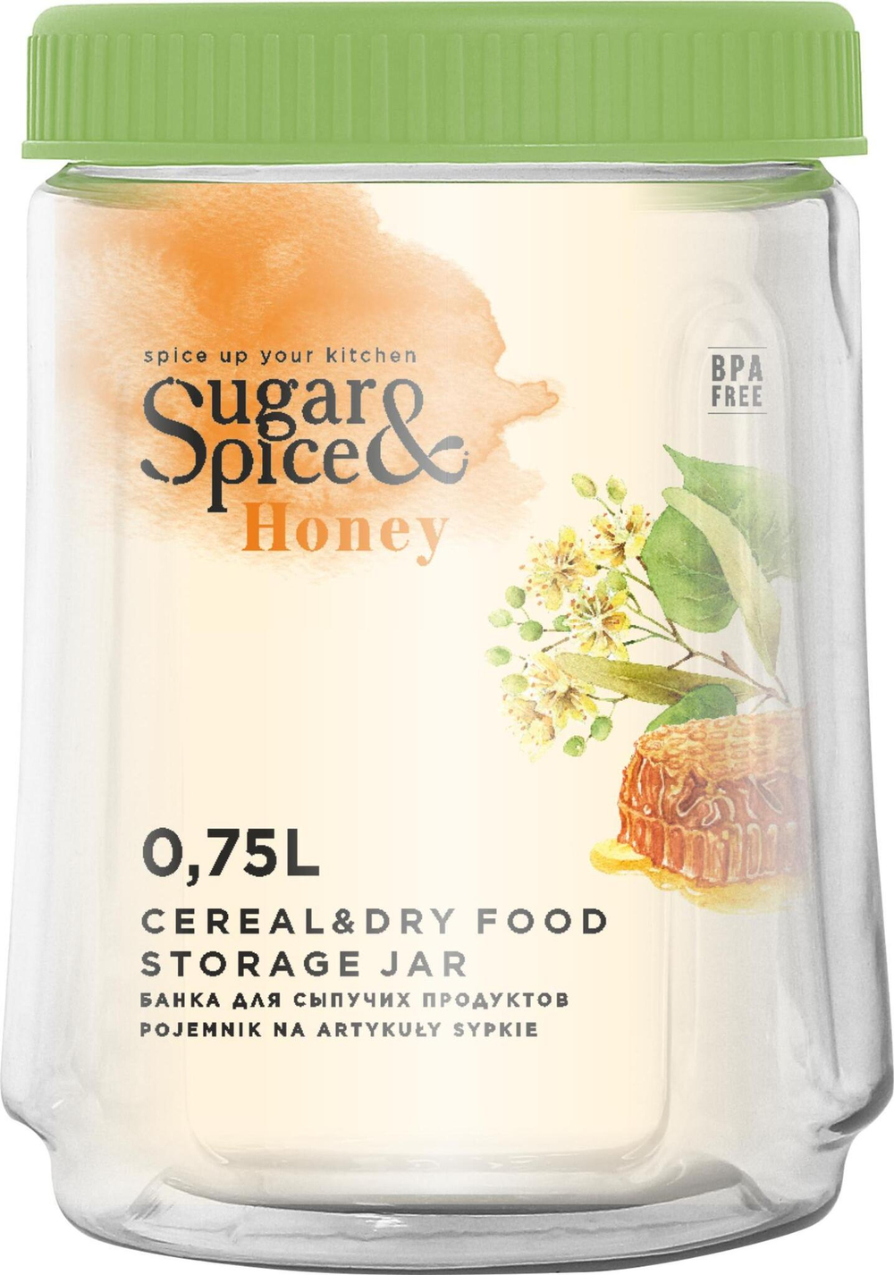 Банка для сыпучих продуктов 0.75 л Sugar&Spice Honey SE224810
