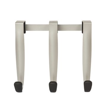 Вешалка надверная schnook, 23 см, черная-никель, 3 крючка