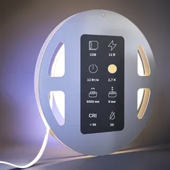 Светодиодная лента Ультра 24В COB 12Вт/м 2700К 5м IP 20 201074 Led Strip 201074