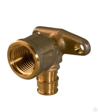 Уголок настенный 1/2"в-в латунь с фланцем