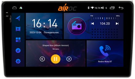 Магнитола для AUDI A4 2000-2008 (B6,B7) - AIROC 2K RI-3604 Android 12, QLed+2K, ТОП процессор, 8/128Гб, CarPlay, SIM-слот