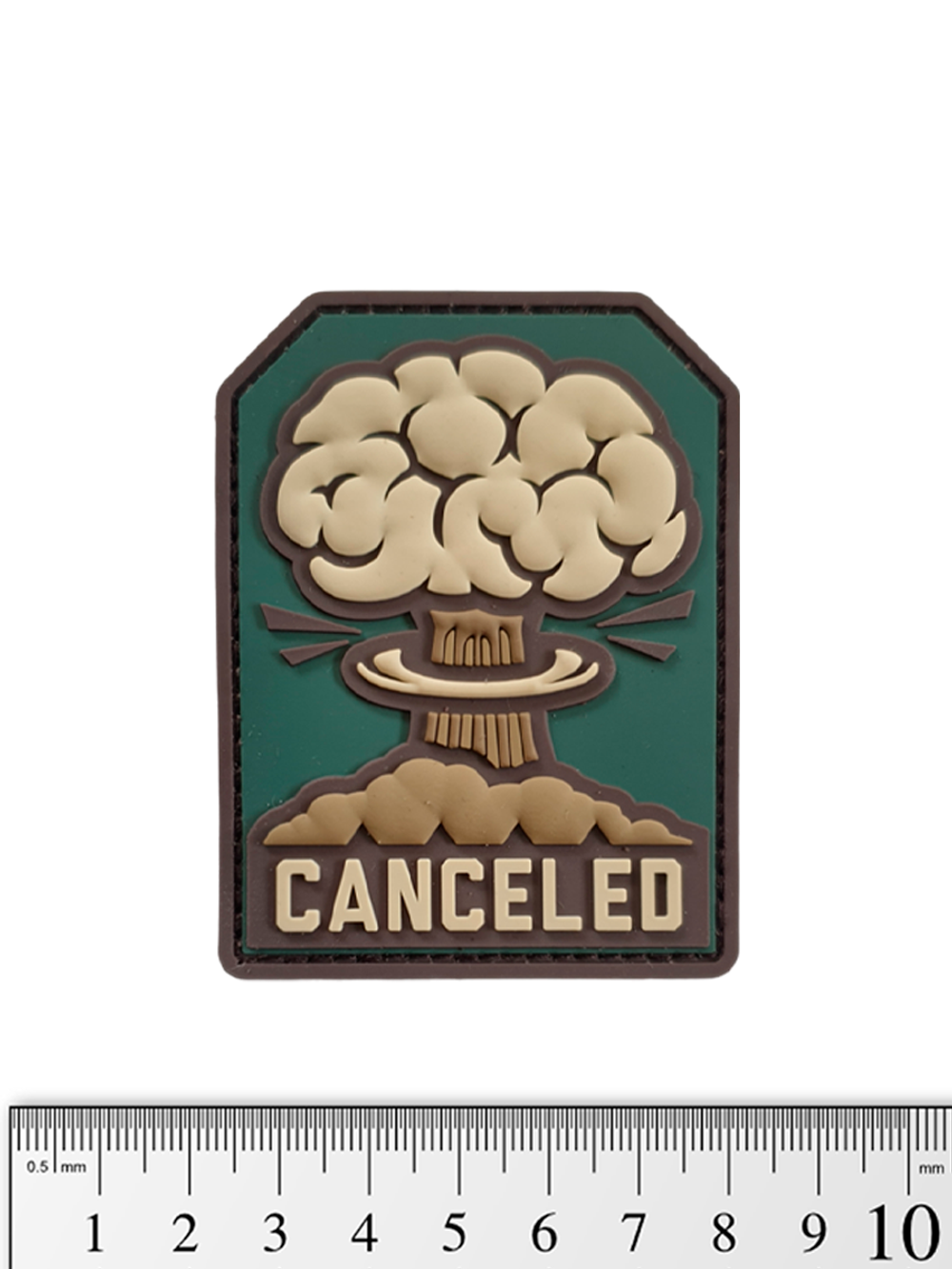 Шеврон Canceled (ядерный взрыв) PVC. Олива