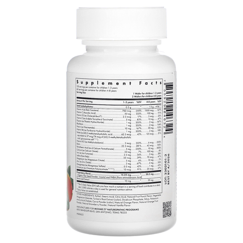 Michael's Health, Детские жевательные таблетки, мультивитамины и минералы, 120 вегетарианских жевательных вафель