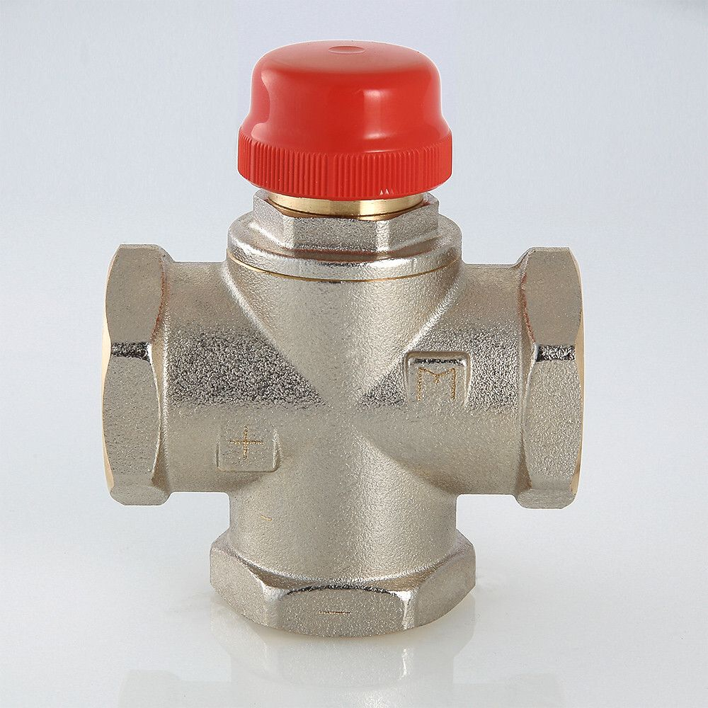 Трехходовой смесительный клапан (красный) VALTEC 1' VT.MR01.N.0603