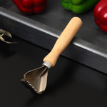 Рыбочистка с ножом для вспарывания «Традиционная», 16×5 см, с деревянной ручкой