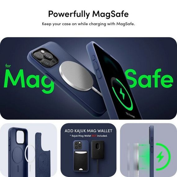 Чехол Spigen Cyrill Kajuk Mag для iPhone 15 Pro Max (ACS07091) cиний