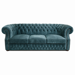 Диван для кабинета "Бостон Монблан" с раскладным механизмом