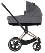 Коляска для новорожденных Cybex Priam IV Rosegold Simply Flowers Grey (Dream Grey)