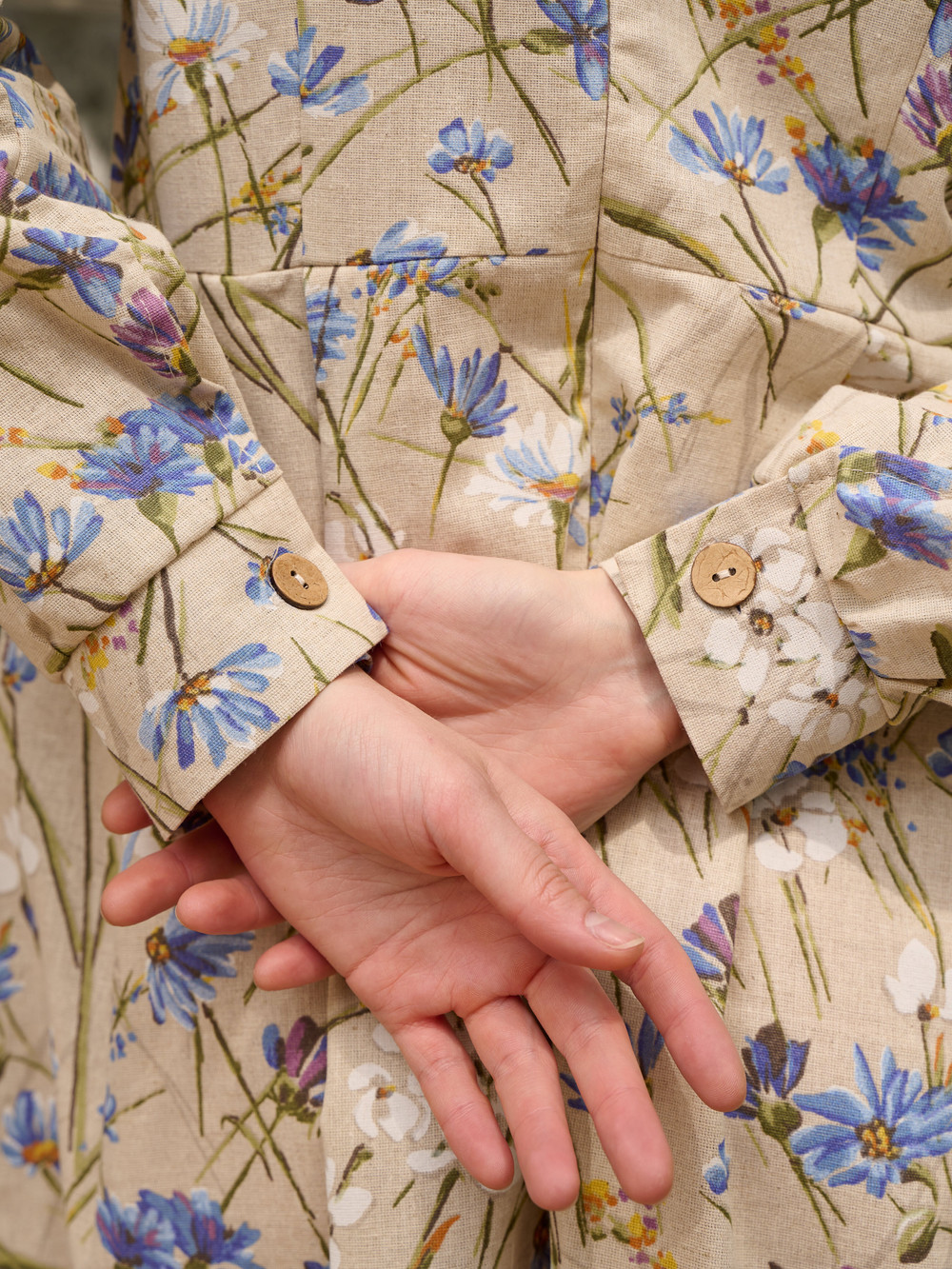 Платье лен с квадратным вырезом