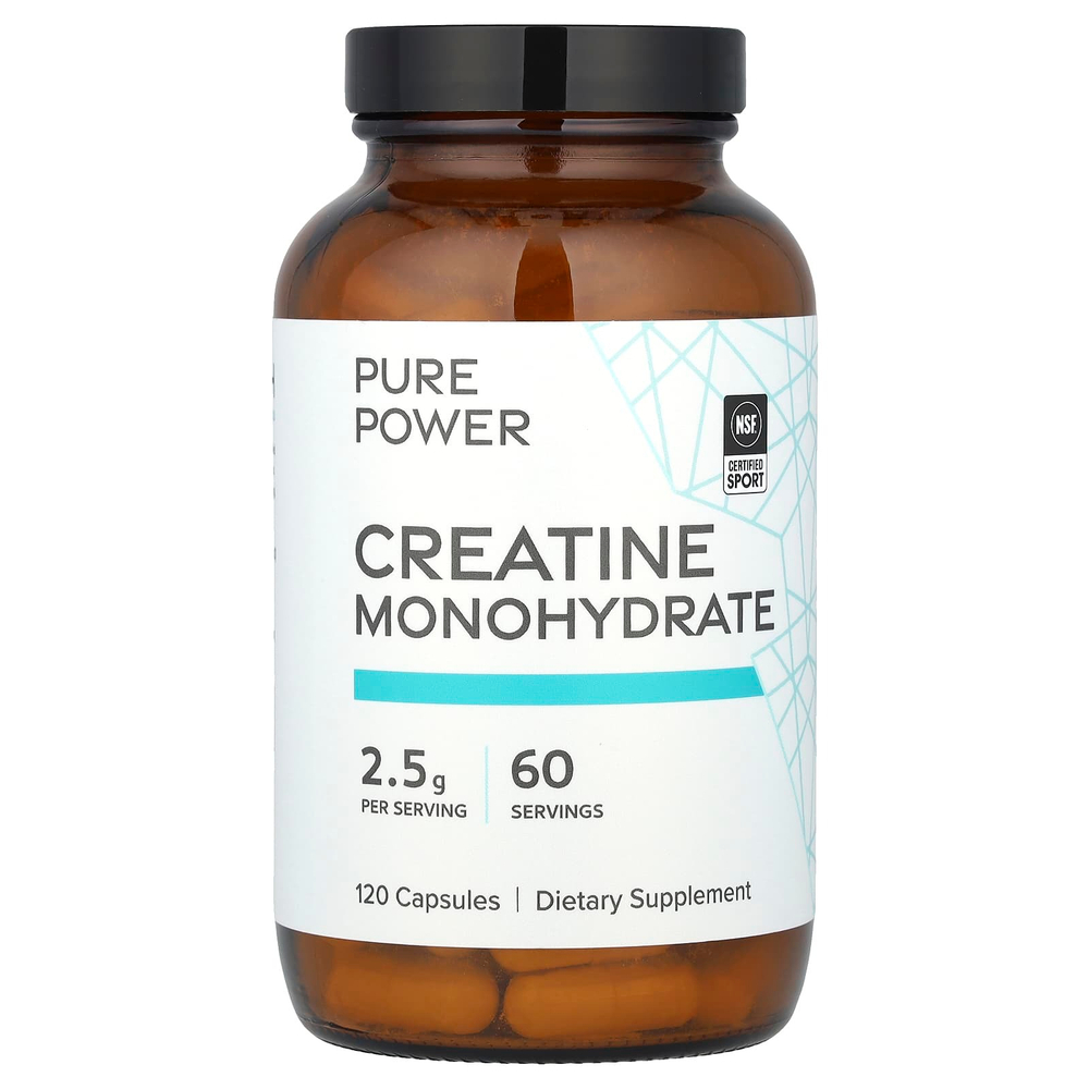 Dr. Mercola, Моногидрат креатина, 120 капсул (1,25 г в 1 капсуле)