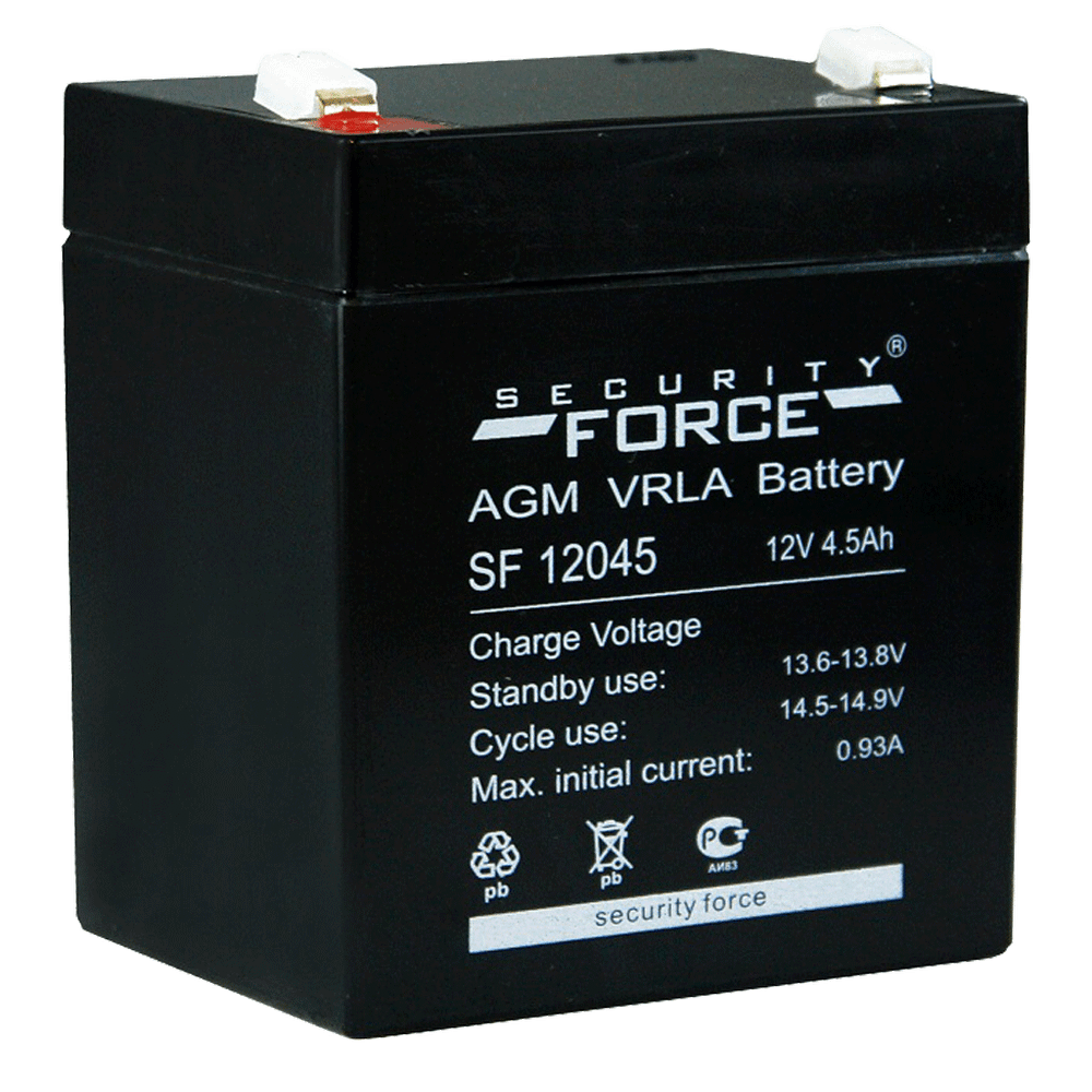 Аккумулятор 4,5 А/ч (SF 12045), ЧЕРНЫЙ, (4614030010004)