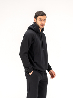 Костюм мужской спортивный(без начеса) черный