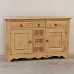 Шкаф буфет Прованс 4 двери 6 ящиков из массива сосны (верхняя и нижняя часть буфета)