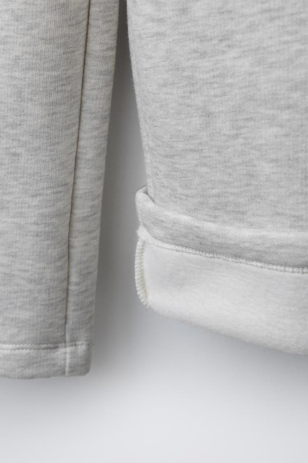 ZARA БРЮКИ WIDE LEG С ПРИНТОМ, СЕРЫЙ МЕЛАНЖ