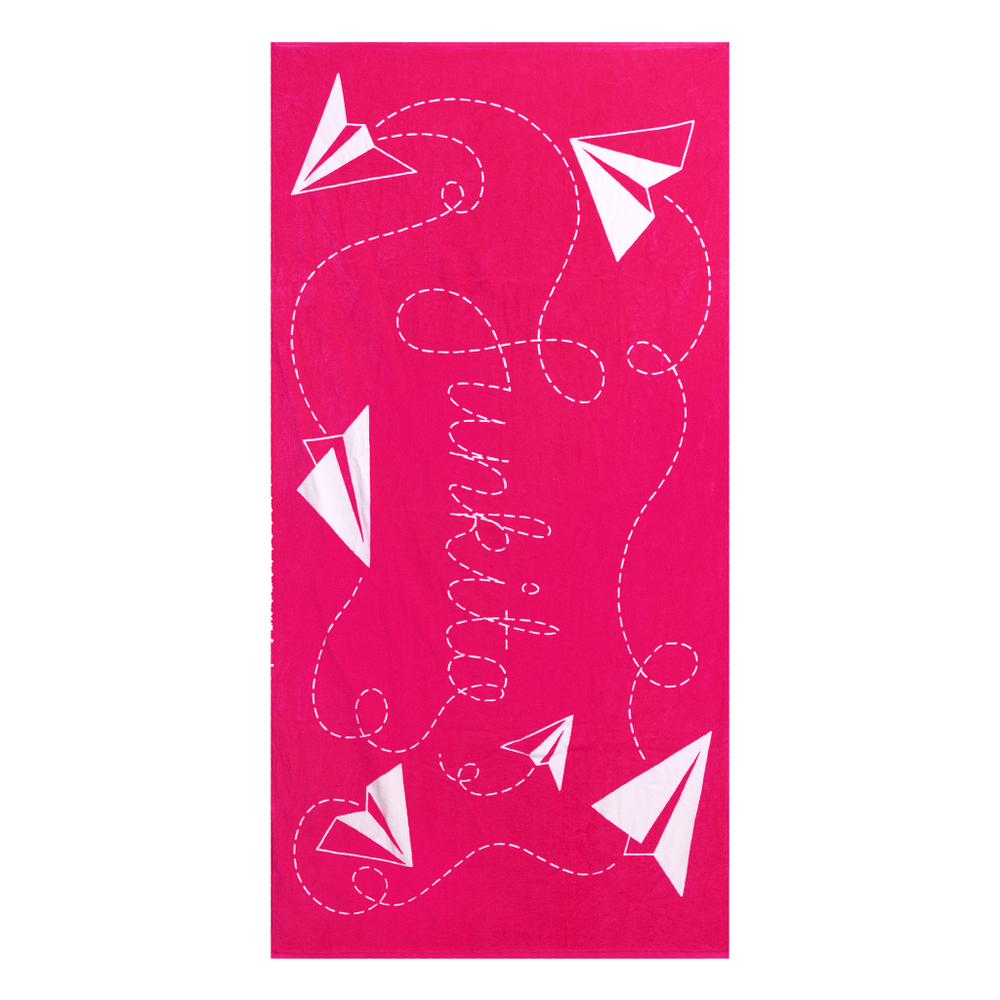 Хлопковое полотенце FUNKITA Paper Pink
