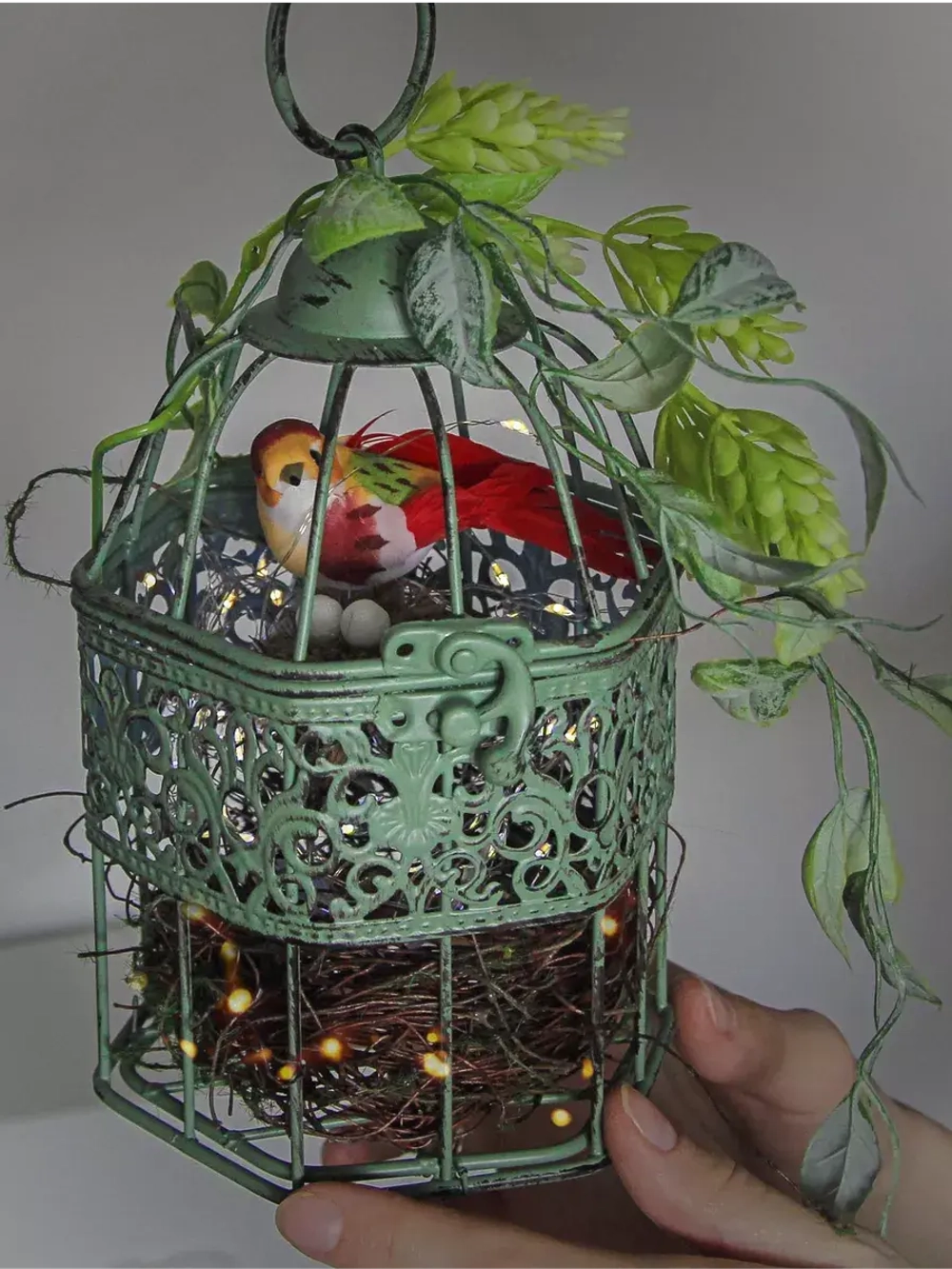 Клетка декоративная интерьерная 24,5*14 см