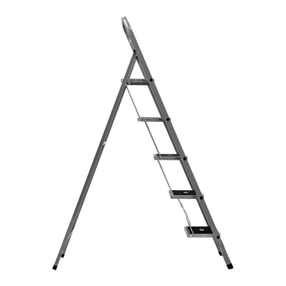 Стремянка 5 ступеней стальная с противоскользящими накладками Сибртех