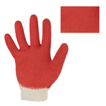 Перчатки хлопчатобумажные, износостойкие ОДИНАРНЫЙ латексный облив, 13 класс, КОМПЛЕКТ 5 ПАР, LAIMA ЛЮКС