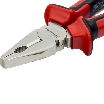 Плоскогубцы NICKEL, 200 мм, никелированные, двухкомпонентные рукоятки Matrix 16906