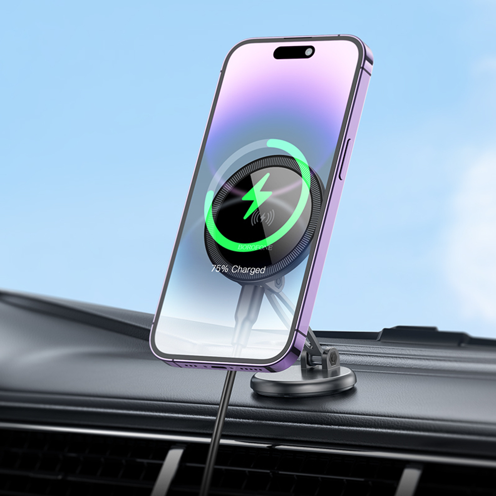 Автомобильный держатель для телефона BOROFONE BH218 Magnetic,Wireless