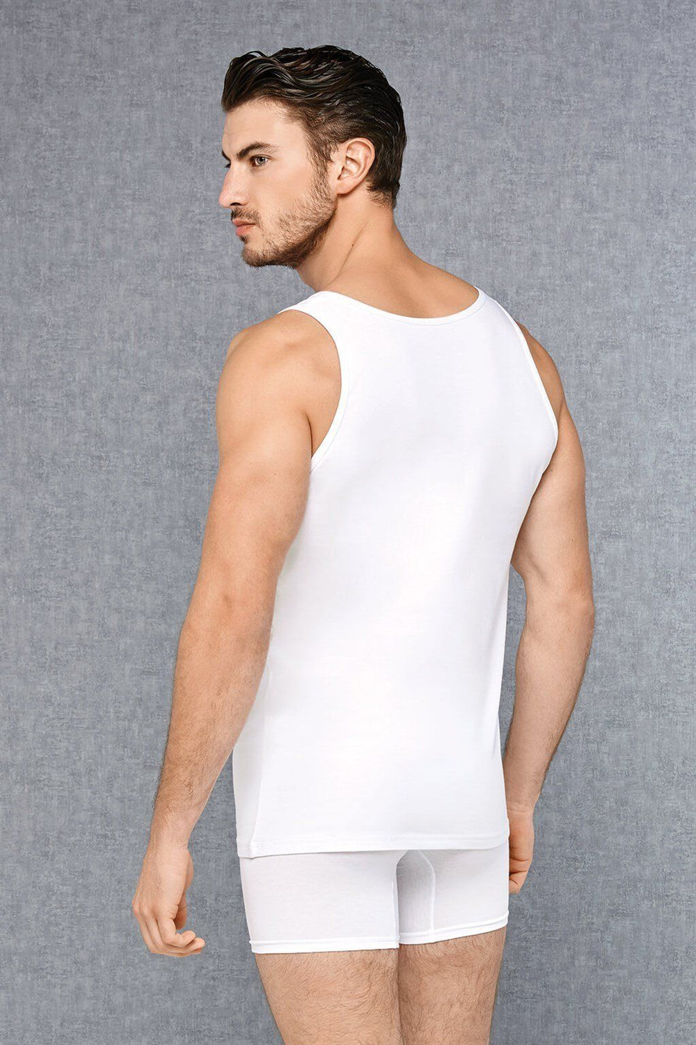 Набор из 2 мужских маек Doreanse Cotton Stretch (Размер: XXL) (Цвет: белый)