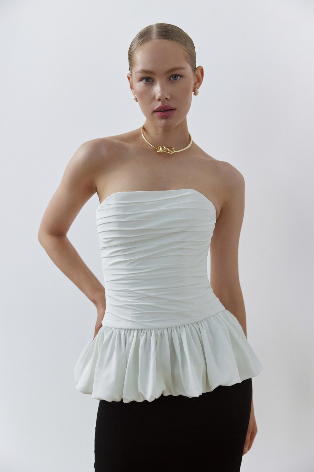 Корсет с драпировкой