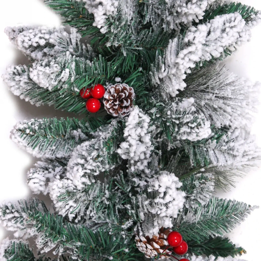 Гирлянда хвойная «Рождество» 2,7 м d=35 см, ПВХ, леска, шишки, ягоды (ST626B-270)