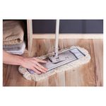 Швабра с флаундером 40 см с насадкой МОП, черенок 85-145 см, насадка МОП (608415), YORK "Natural", 81670