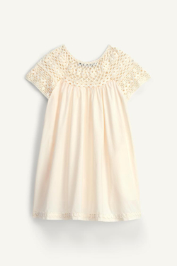 ZARA ПЛАТЬЕ С КРУЖЕВНЫМ ВЫРЕЗОМ - LIMITED EDITION, БЛЕДНО-РОЗОВЫЙ