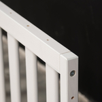 Бортик для кровати односпальной 90х200 Буфалина от падения из массива сосны, белый