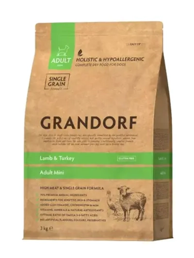 GRANDORF Lamb&Turkey Mini (Грандорф Мини) сухой корм собак мелких пород 3 кг