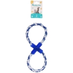 Игрушка - канат для собак средних и крупных пород «НЕСКУЧАЙКА», цвет синий 26*11см / 80гр (лейбл)✦