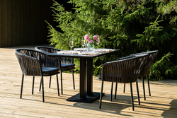 "Каффе Дабл" обеденная группа на 4 персоны, цвет "серый гранит"