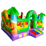 Коммерческий надувной батут «Сафари-джунгли», 5x5x3 м