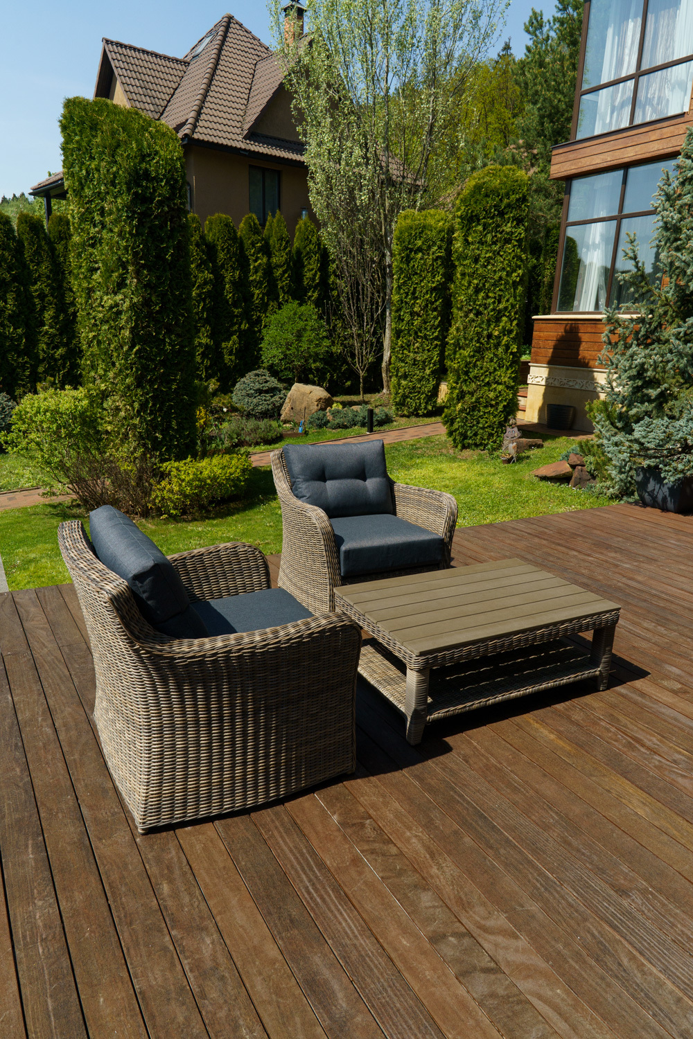 Набор мебели ВЕНЕЦИЯ из искусственного ротанга (цвет коричневый)