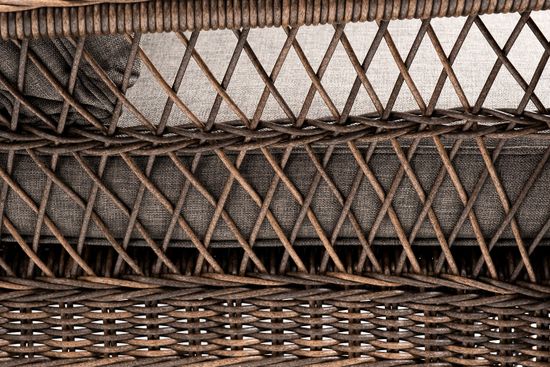 "Гранд Латте" кресло из искусственного ротанга, цвет коричневый