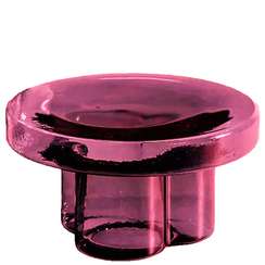 Журнальный столик Soda L, Ø55х32 см, фиолетовое стекло