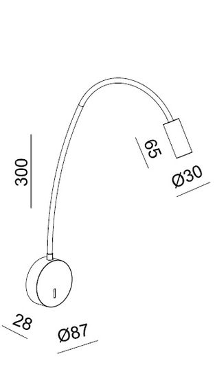 Бра Italline DE-316 black
